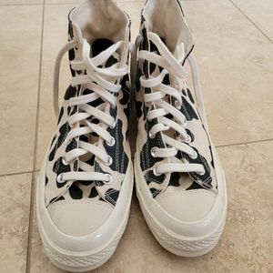 Hi Top Converse Cow Print